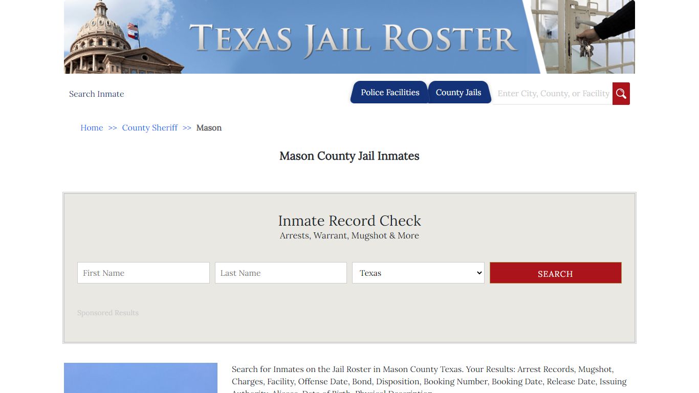 Mason County Jail Inmates - Jail Roster Search